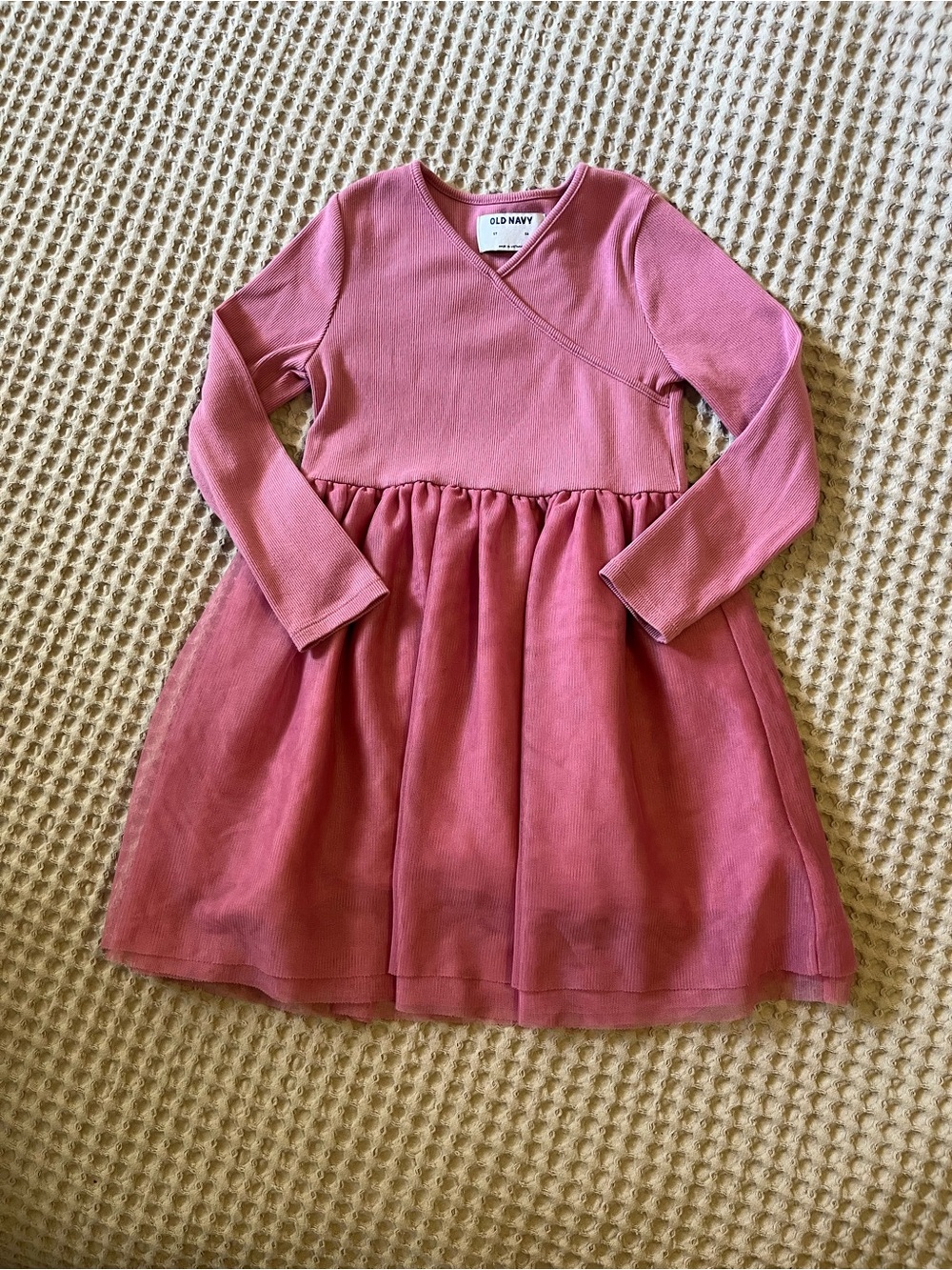5 for $20 Old Navy Pink Long-Sleeve Girls Dress